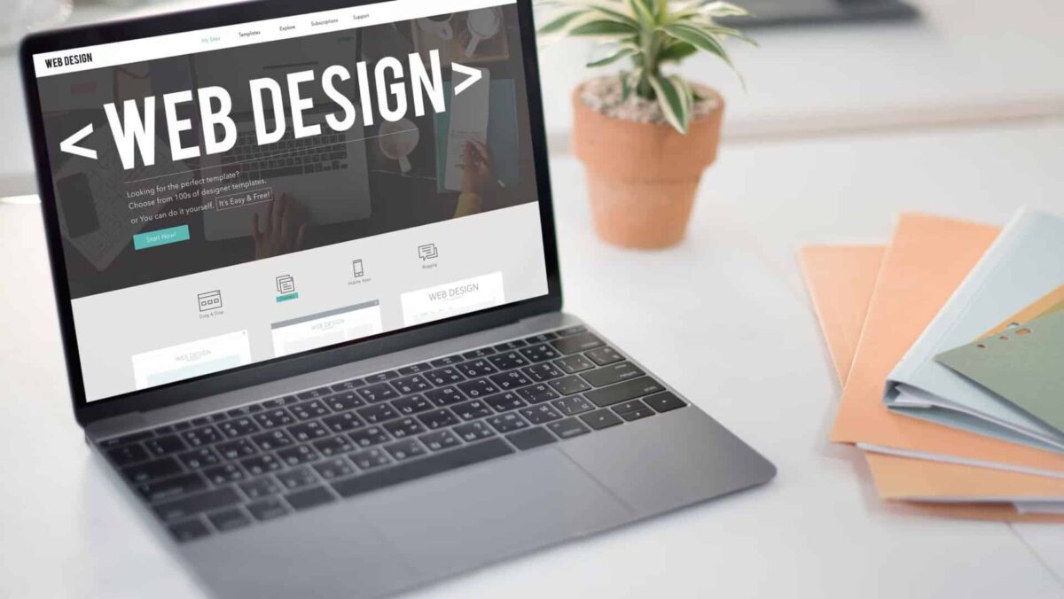 Modern professional business website displayed on desktop, tablet, and smartphone screens showcasing responsive website design.